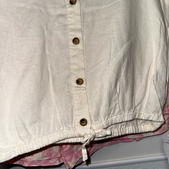 New NWT Girls Wonder Nation Cream & Pink Short Set XL (14-16) 2 piece set - Picture 14 of 14